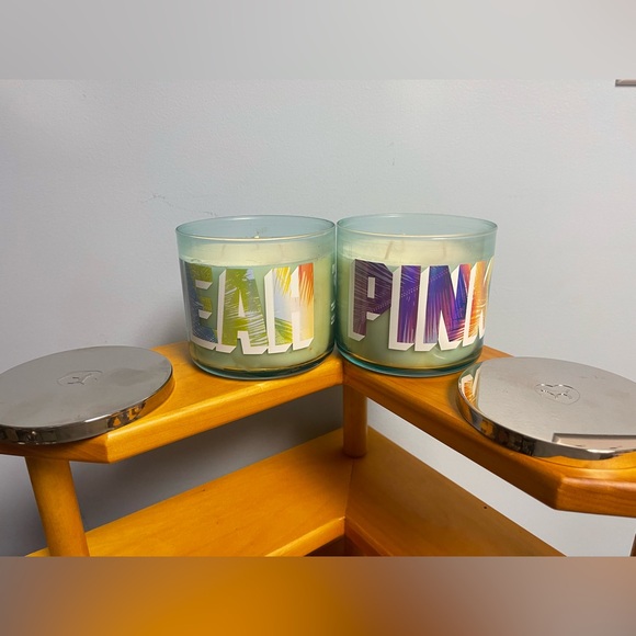 VS PINK YEAH Bundle of 2 Candles HTF NEW - but aged - see pics - Picture 3 of 7